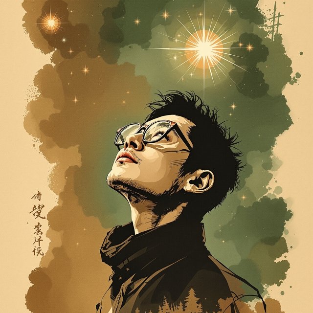 刘慈欣作家肖像